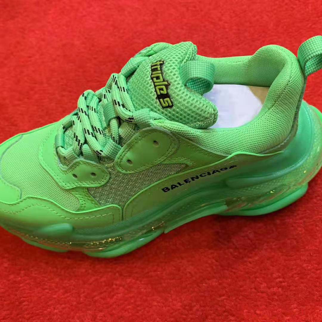 Balenciaga Unisex Triple S Clear Sole Trainers Oversized Multimaterial Sneakers - image 5