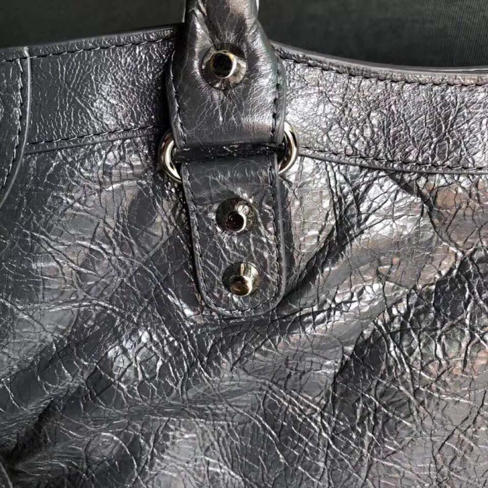 Balenciaga Women Classic Silver City Medium Size Lambskin Bag - image 8