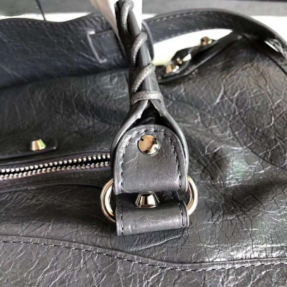 Balenciaga Women Classic Silver City Medium Size Lambskin Bag - image 6