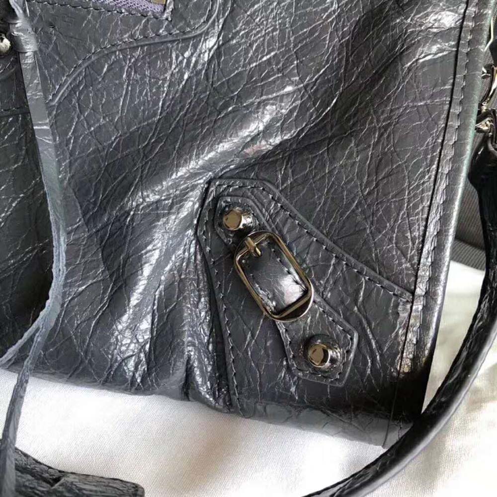 Balenciaga Women Classic Silver City Medium Size Lambskin Bag - image 7