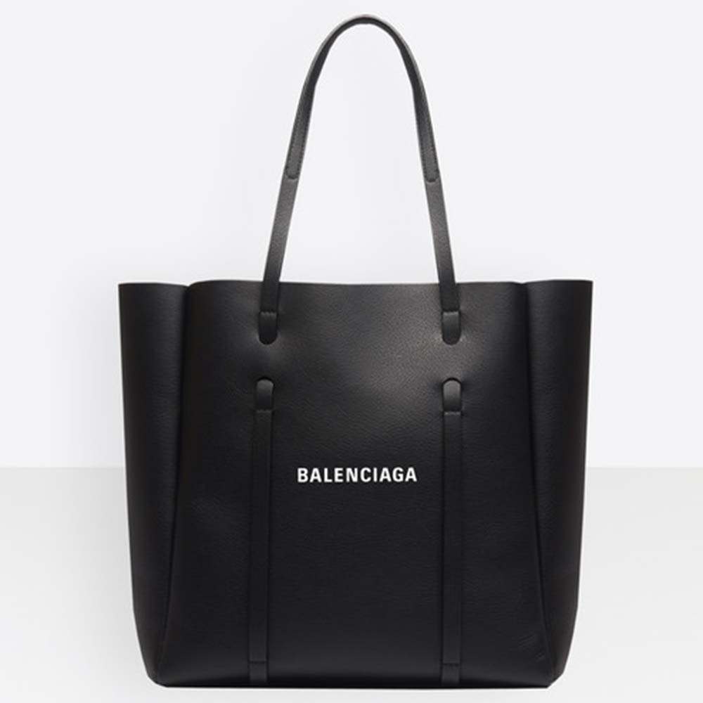 Front view of Balenciaga Women Everyday Tote S Calfskin Tote with Thin Handles