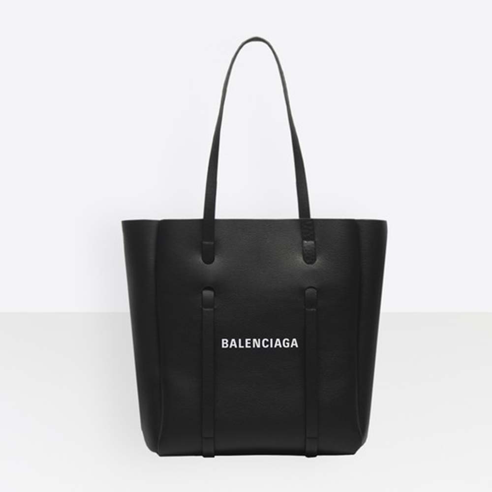 Front view of Balenciaga Women Everyday Tote XS Calfskin Tote with Thin Handles