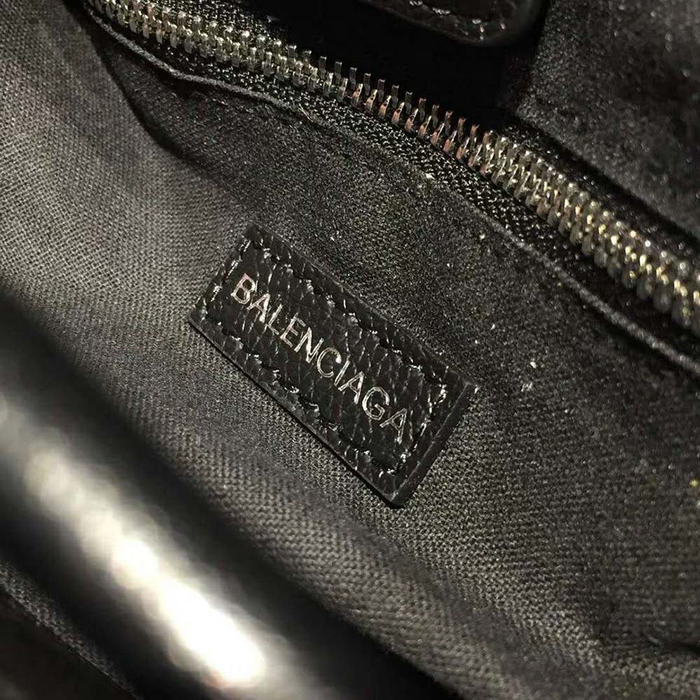 Balenciaga Women Shooping Tote XXS Small Natural Grain Calfskin-Black - image 10