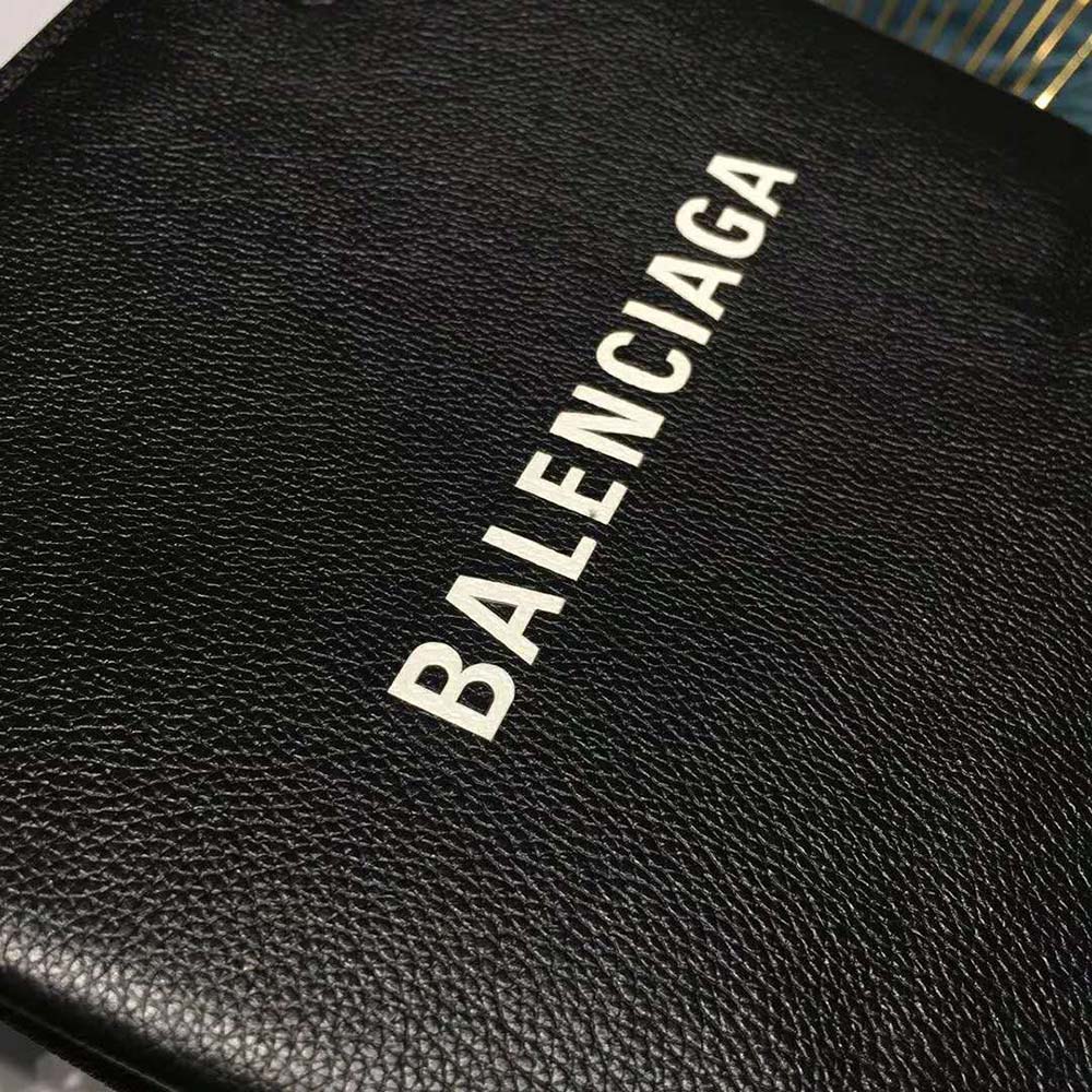 Balenciaga Women Shooping Tote XXS Small Natural Grain Calfskin-Black - image 8