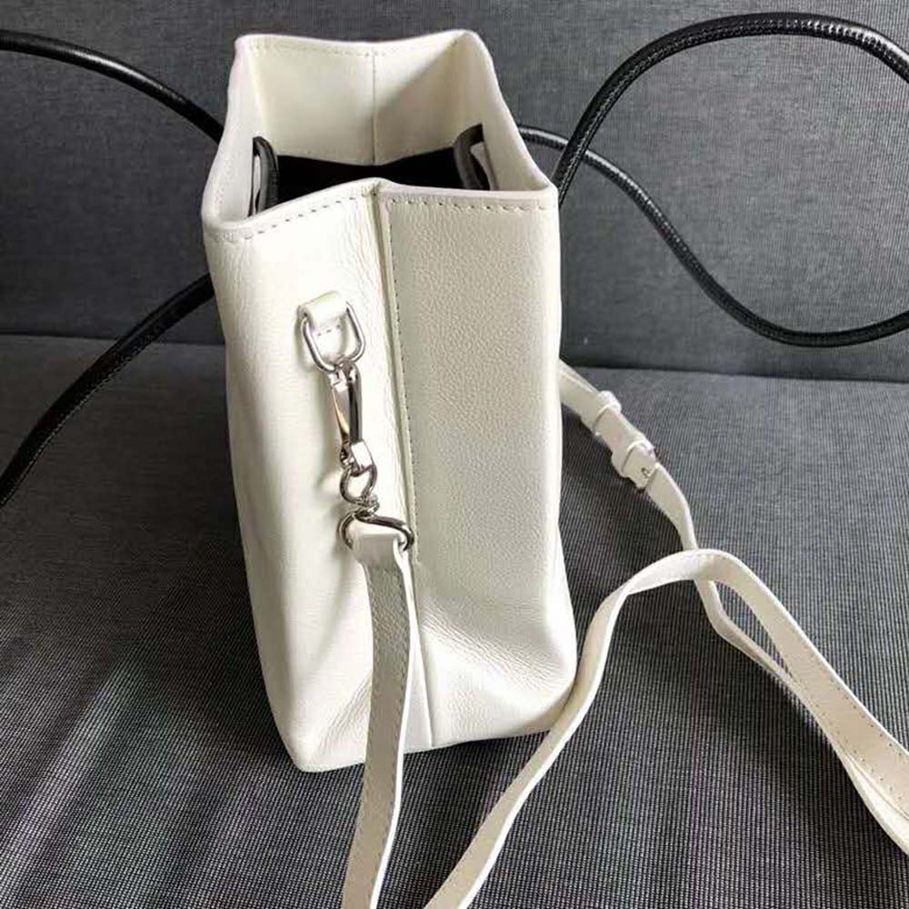 Balenciaga Women Shopping Tote XXS Bag in Calfskin Leather-White - image 4