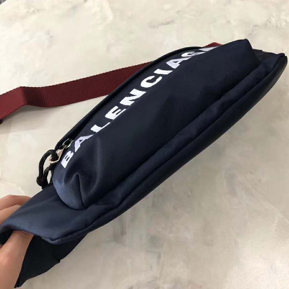 Balenciaga Women Wheel Beltpack in Navy Nylon and Balenciaga Embroidered - image 5