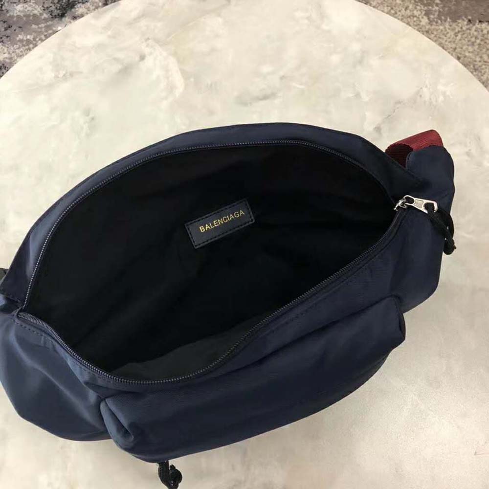 Balenciaga Women Wheel Beltpack in Navy Nylon and Balenciaga Embroidered - image 6