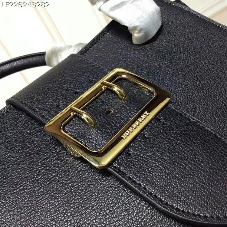 Burberry Medium Buckle Tote in Grainy Leather-Black - image 8