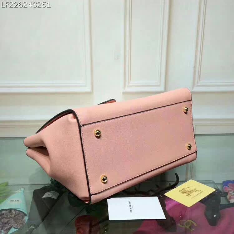 Burberry Medium Buckle Tote in Grainy Leather-Pink - image 4