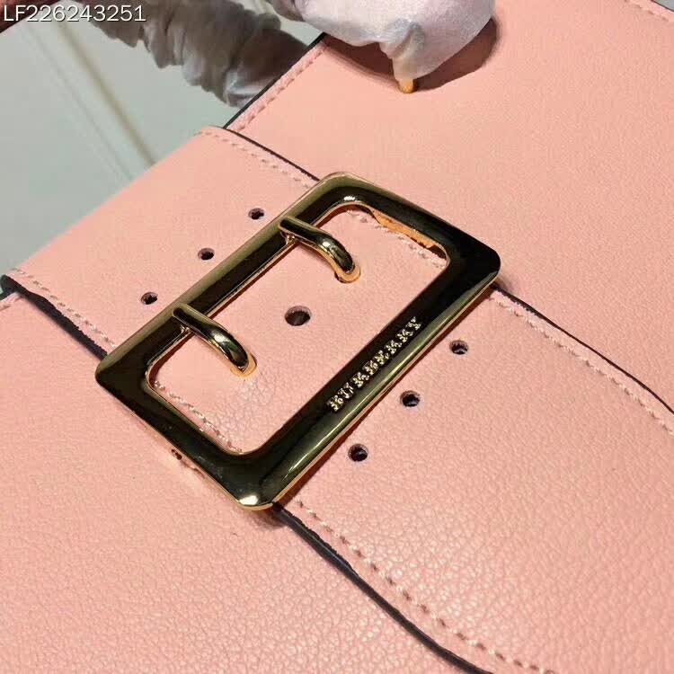 Burberry Medium Buckle Tote in Grainy Leather-Pink - image 6