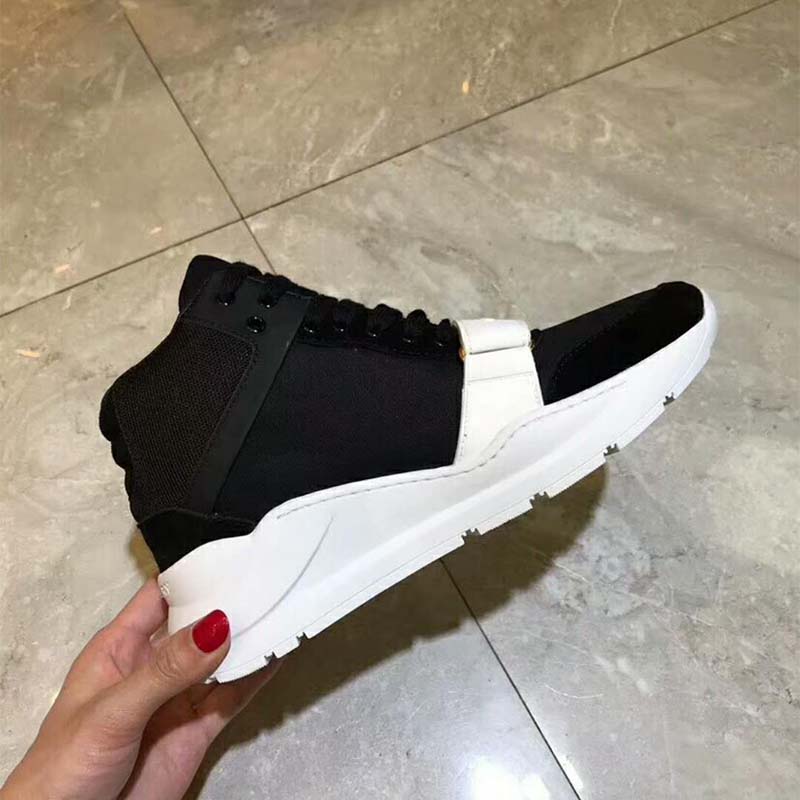 Burberry Unisex Shoes Suede and Neoprene High-Top Sneakers-Black - image 7