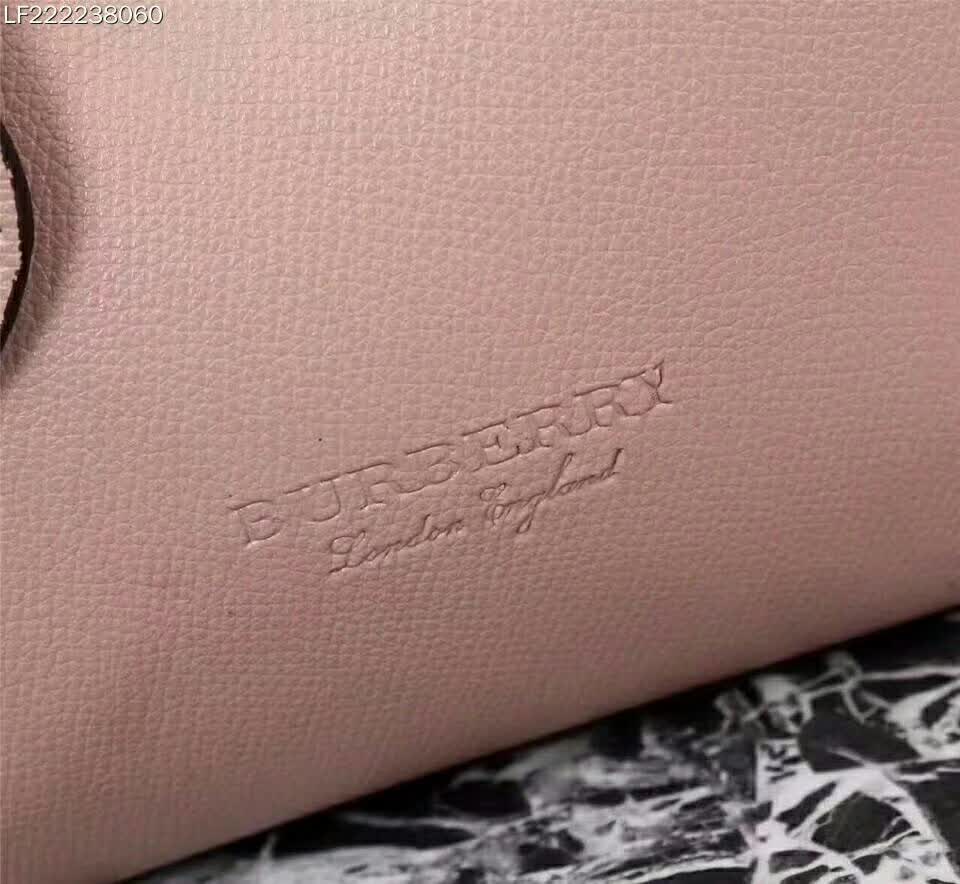 Burberry Women Embossed Leather Tote-Pink - image 9