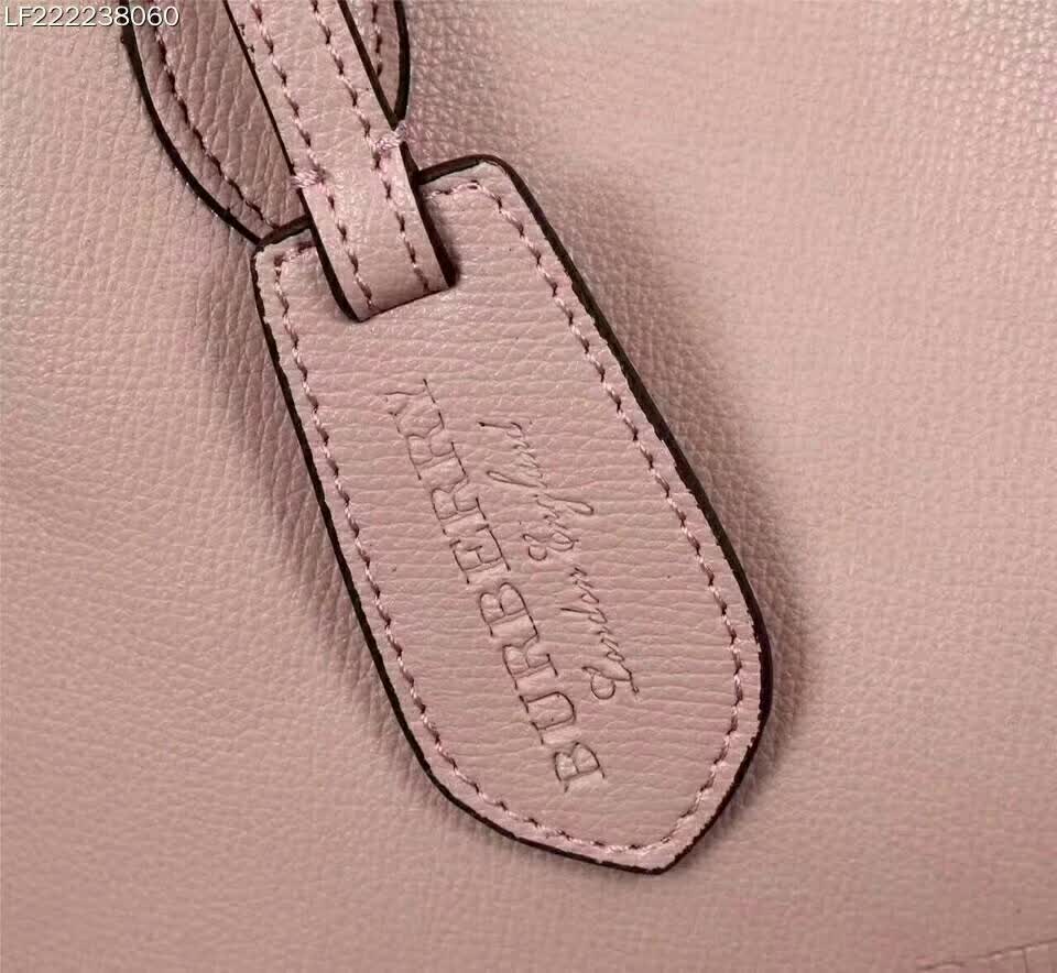 Burberry Women Embossed Leather Tote-Pink - image 8