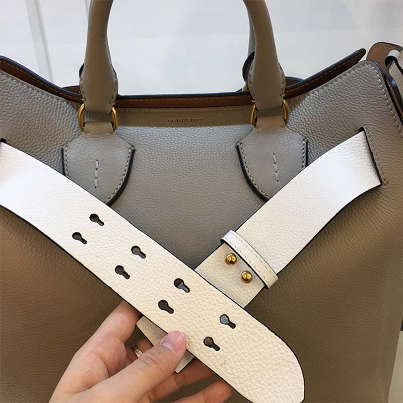 Burberry Women Large Leather Belt Bag-Silver - image 4