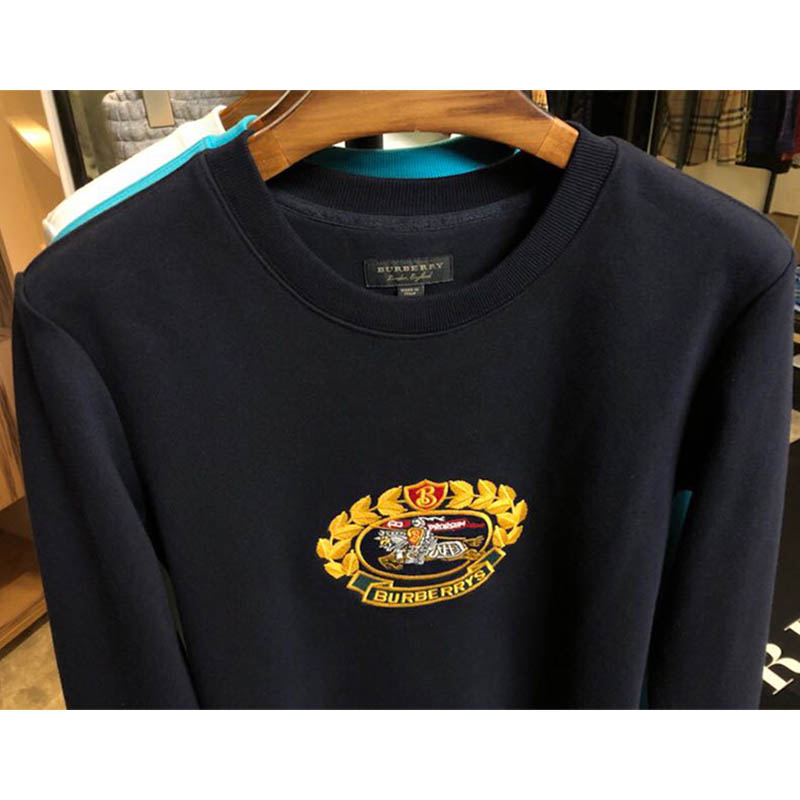 Burberry Men Reissued Jersey Sweatshirt-Navy - image 7