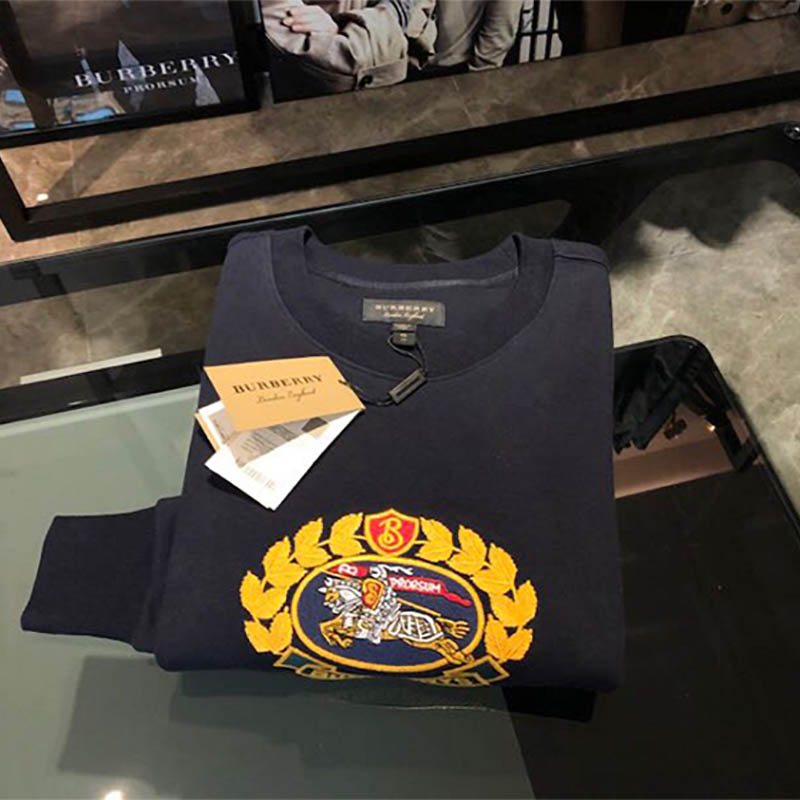 Burberry Men Reissued Jersey Sweatshirt-Navy - image 5