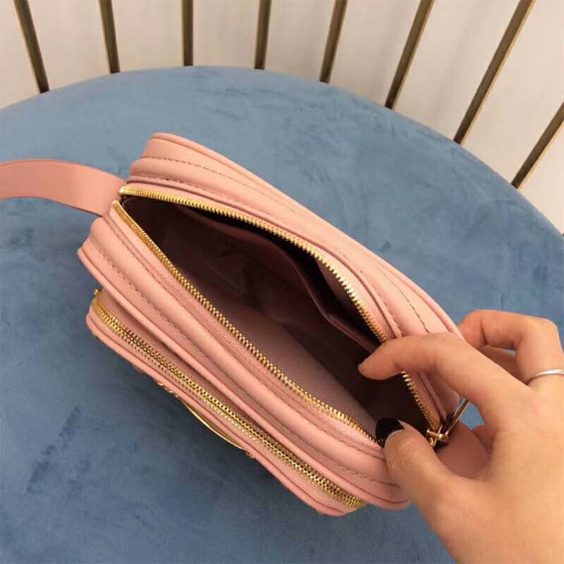 Burberry Women The 1983 Check Link Camera Bag-Pink - image 8