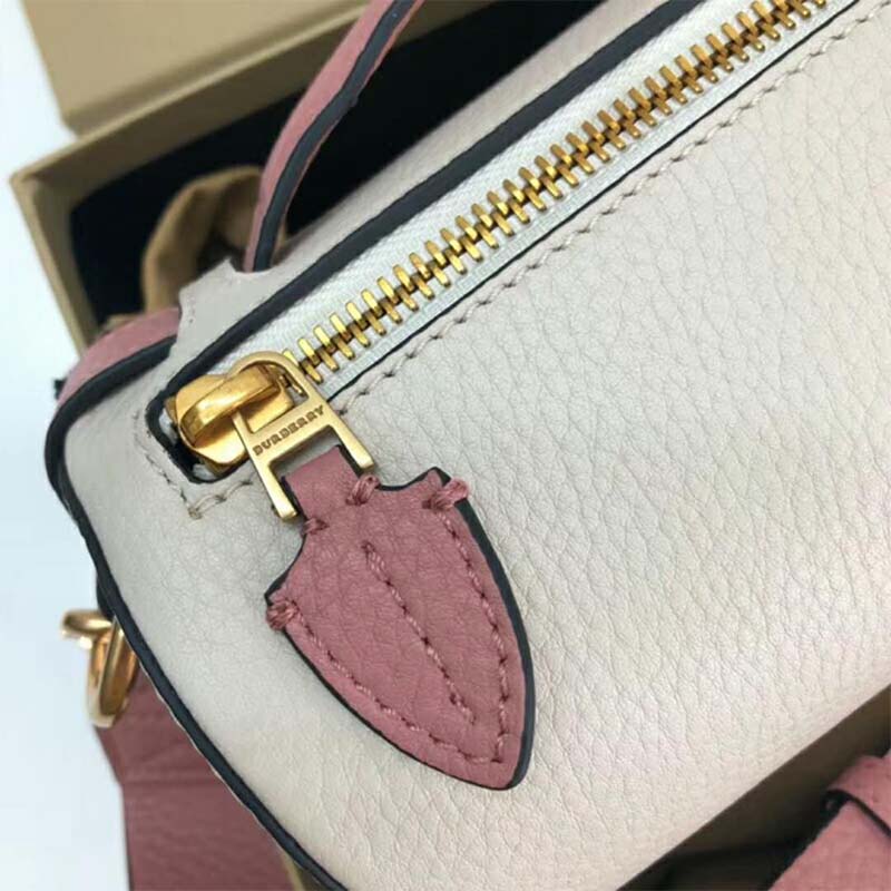 Burberry Women The Leather Barrel Bag-White - image 6