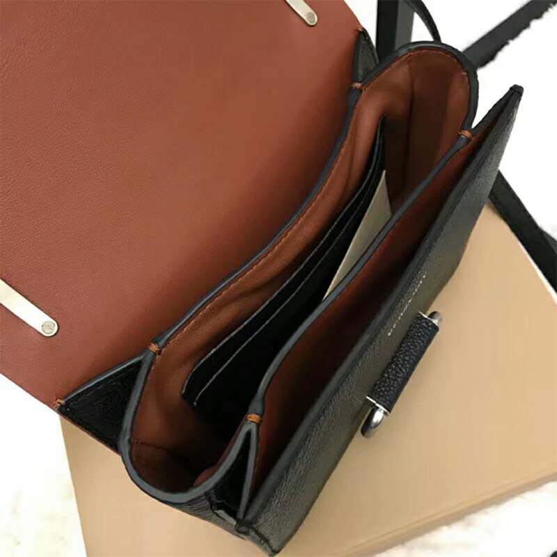 Burberry Women The Small Leather D-Ring Bag-Brown - image 7