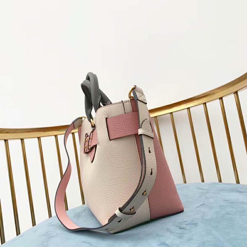 Burberry Women The Small Tri-Tone Leather Belt Bag-Pink - image 4