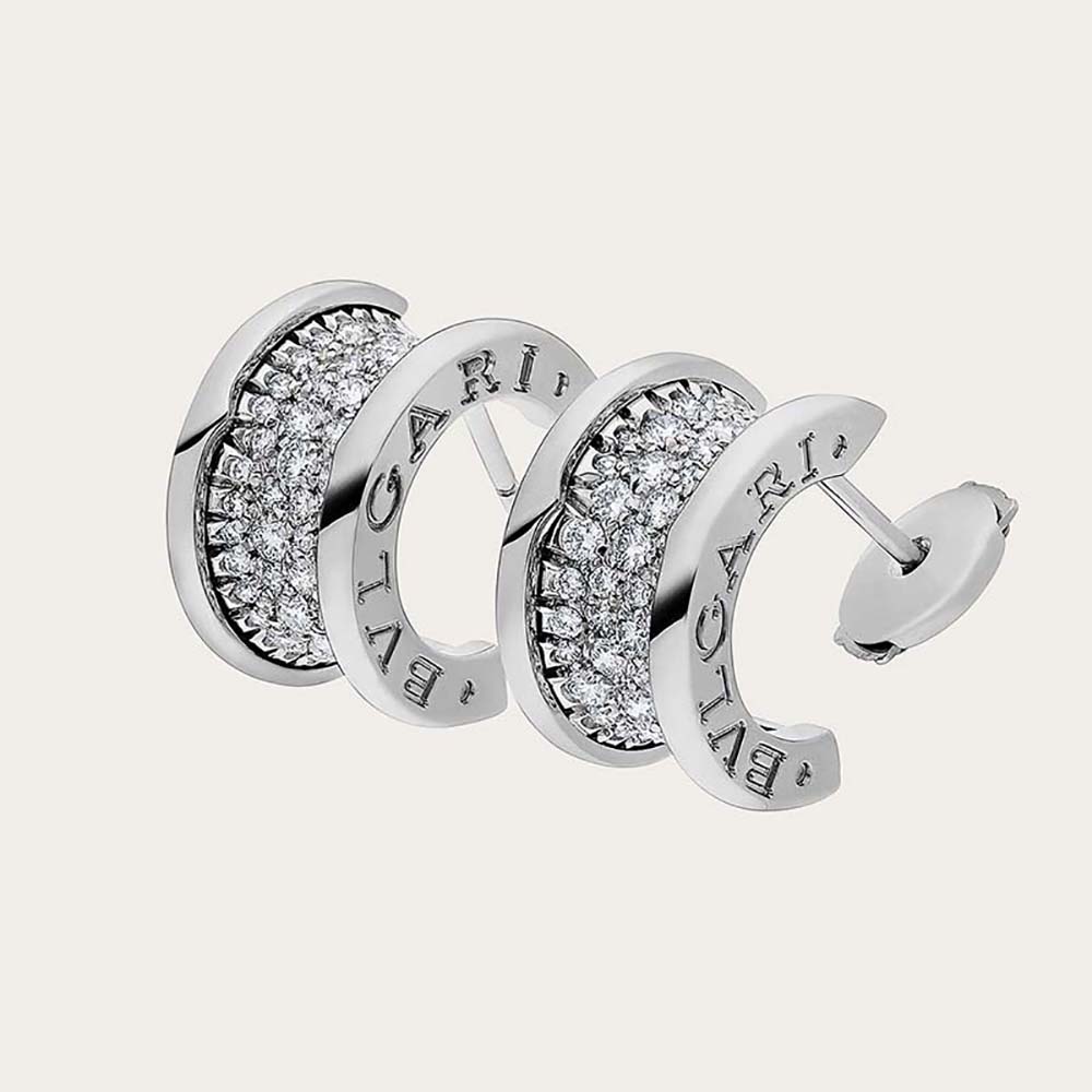Front view of Bvlgari Women B.zero1 Earrings in 18 KT rose gold