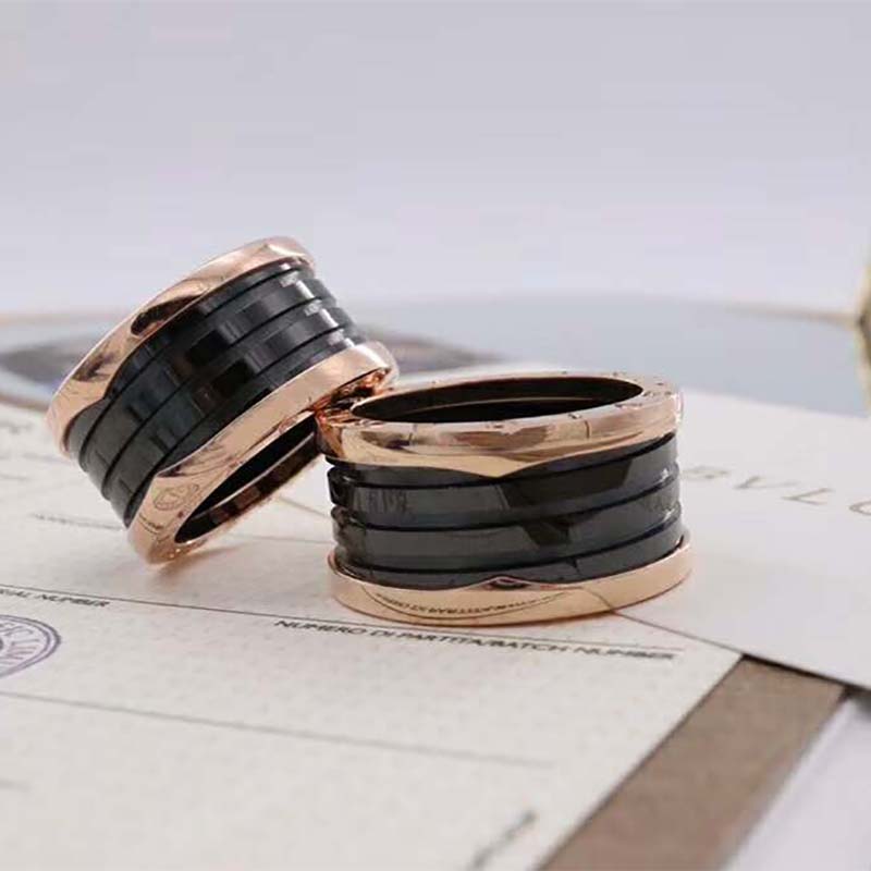 Bvlgari Women B.zero1 Four-Band Ring Two 18 KT Rose - image 6