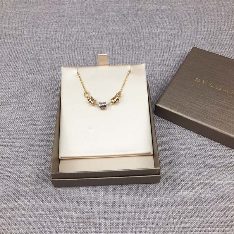 Bvlgari Women B.zero1 Soft Bracelet worn on wrist with polished gold finish