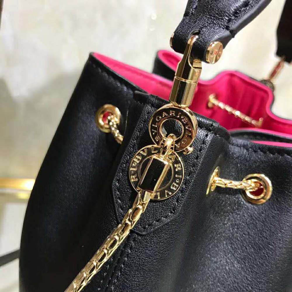 Bvlgari Women Bucket Serpenti Forever in Black Smooth Calf Leather - image 9