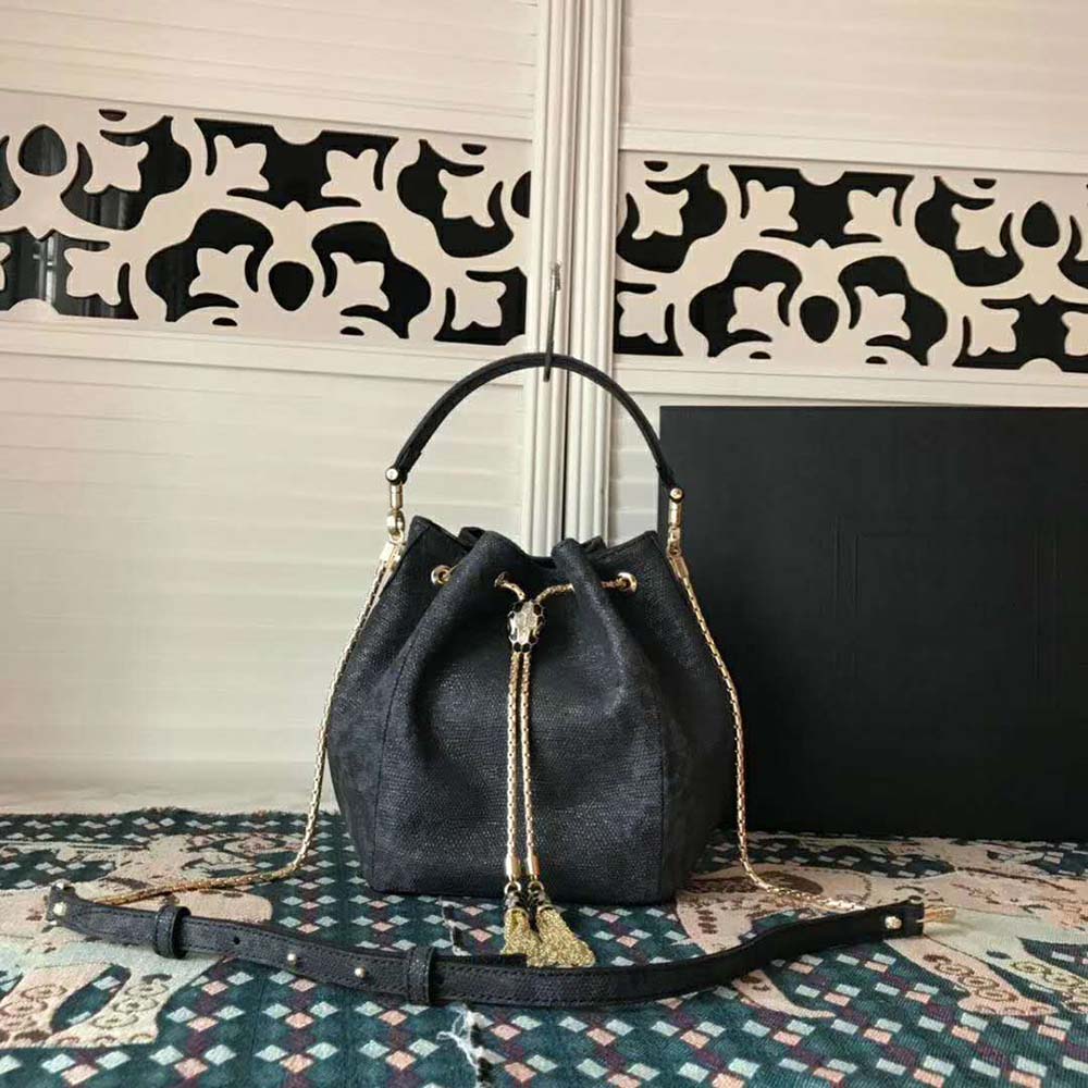 Bvlgari Women Serpenti Forever Bucket-Black - image 4