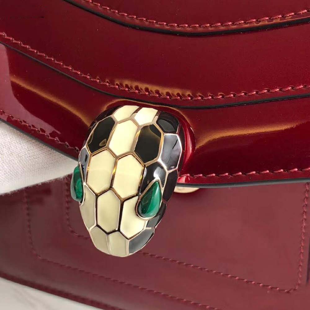 Bvlgari Women Serpenti Forever Flap Cover-Red - image 8