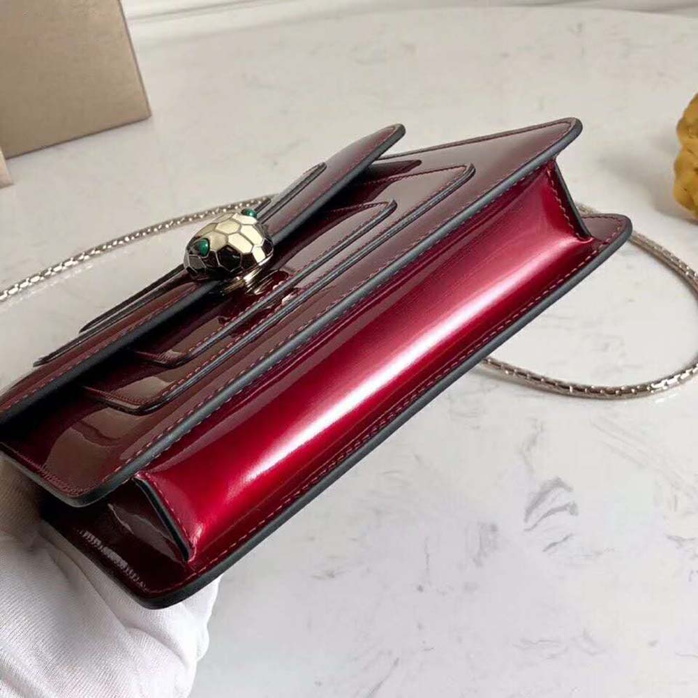 Bvlgari Women Serpenti Forever Flap Cover-Red - image 4