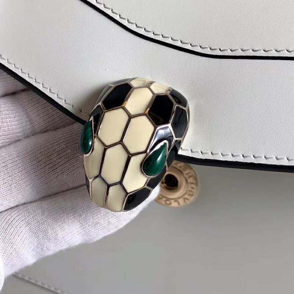 Bvlgari Women Serpenti Forever Flap Cover-White - image 7