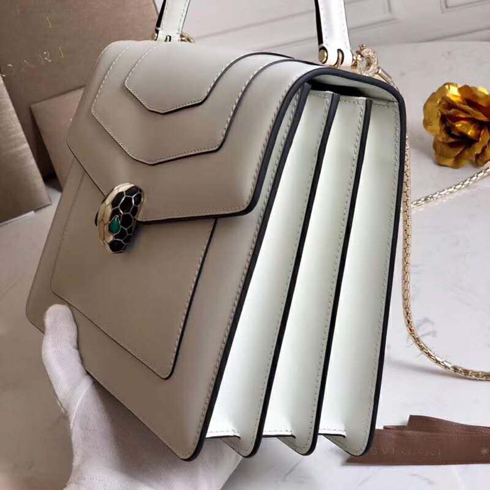 Bvlgari Women Serpenti Forever Flap Cover-White - image 6