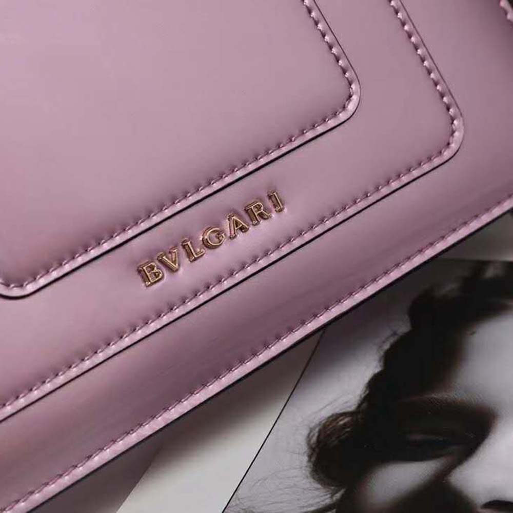 Bvlgari Women Serpenti Forever Flap Cover in Calf Leather-Pink - image 9