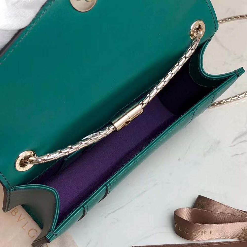 Bvlgari Women Serpenti Forever Mini Bag-Green - image 8