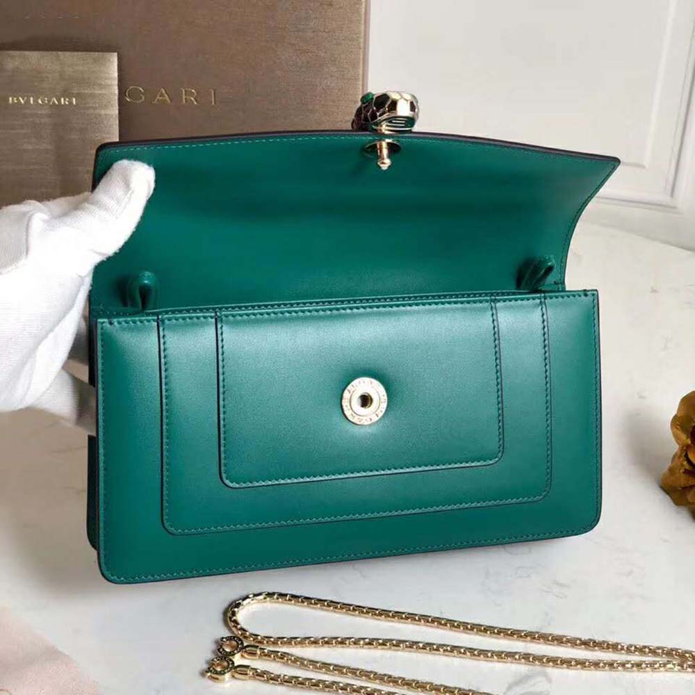 Bvlgari Women Serpenti Forever Mini Bag-Green - image 7