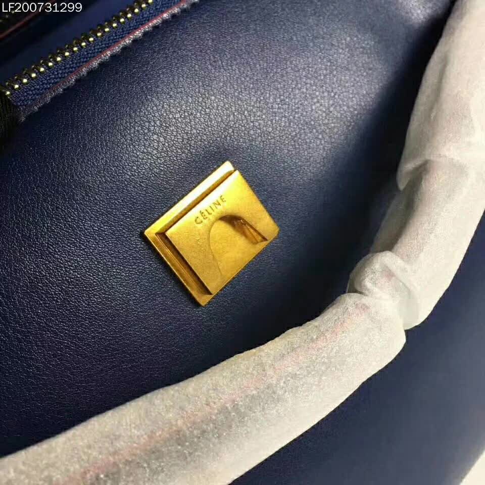 Celine Small Belt Bag in Smooth Calfskin Leather-Navy Blue - image 5