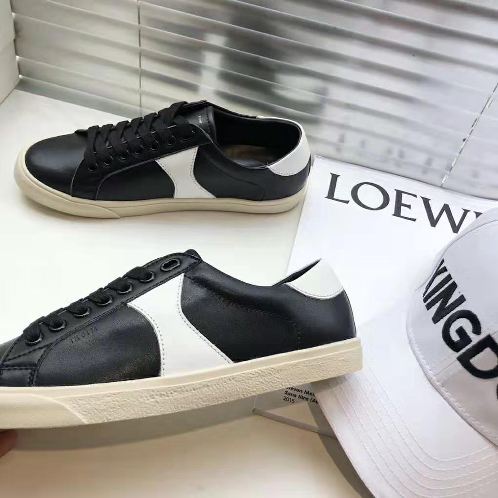 Celine Women Celine Triomphe Low Lace Up Sneaker Calfskin-Black - image 4