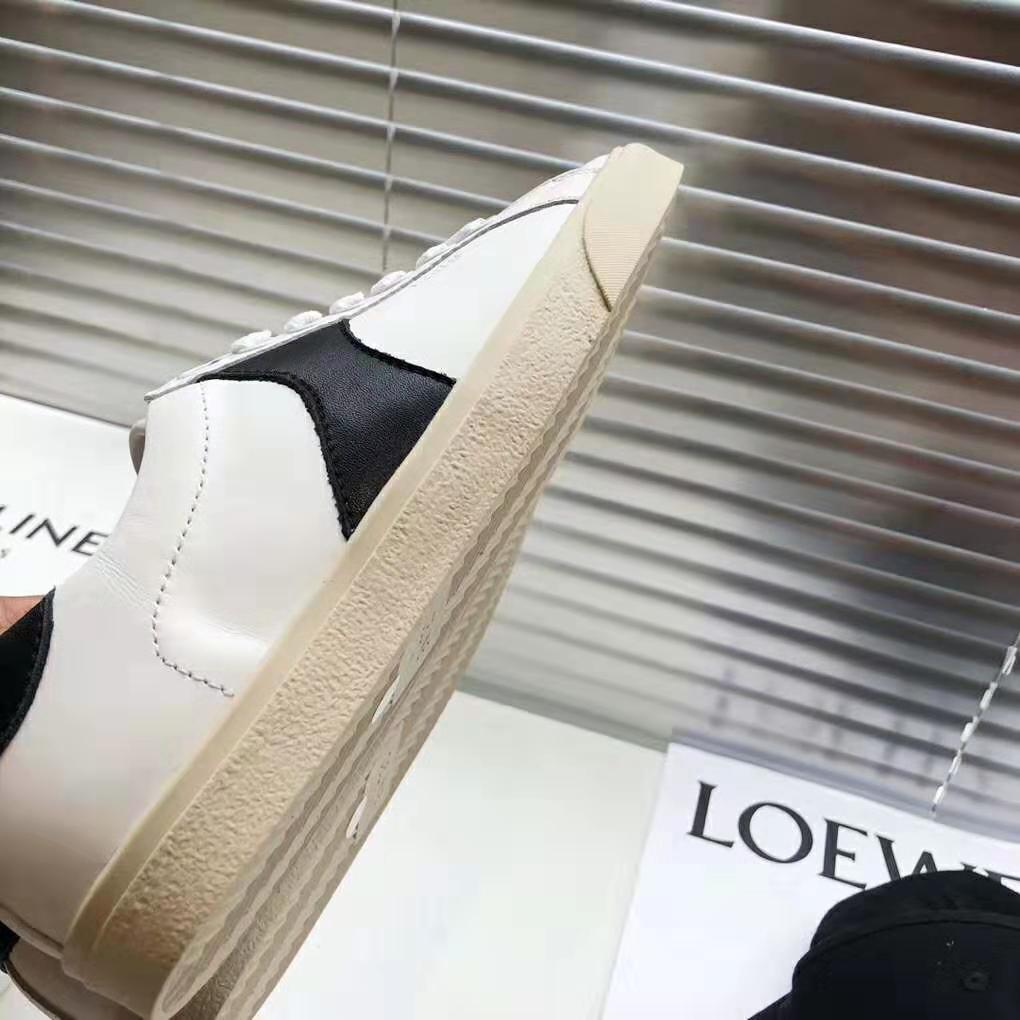 Celine Women Celine Triomphe Low Lace Up Sneaker Calfskin-White - image 9
