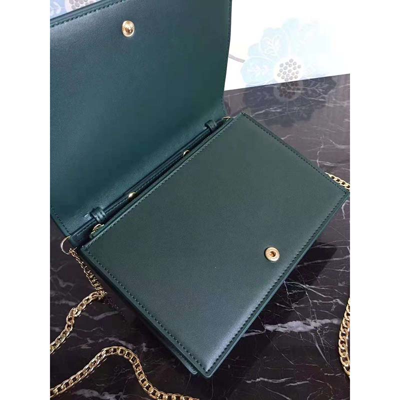 Celine Women Frame Evening Clutch on Chain in Bicolour Smooth Lambskin - image 4