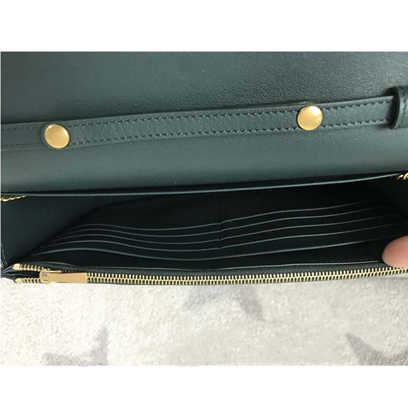 Celine Women Frame Evening Clutch on Chain in Bicolour Smooth Lambskin - image 7