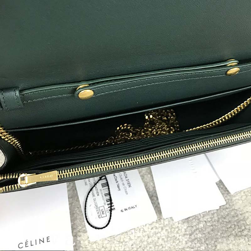 Celine Women Frame Evening Clutch on Chain in Bicolour Smooth Lambskin - image 6