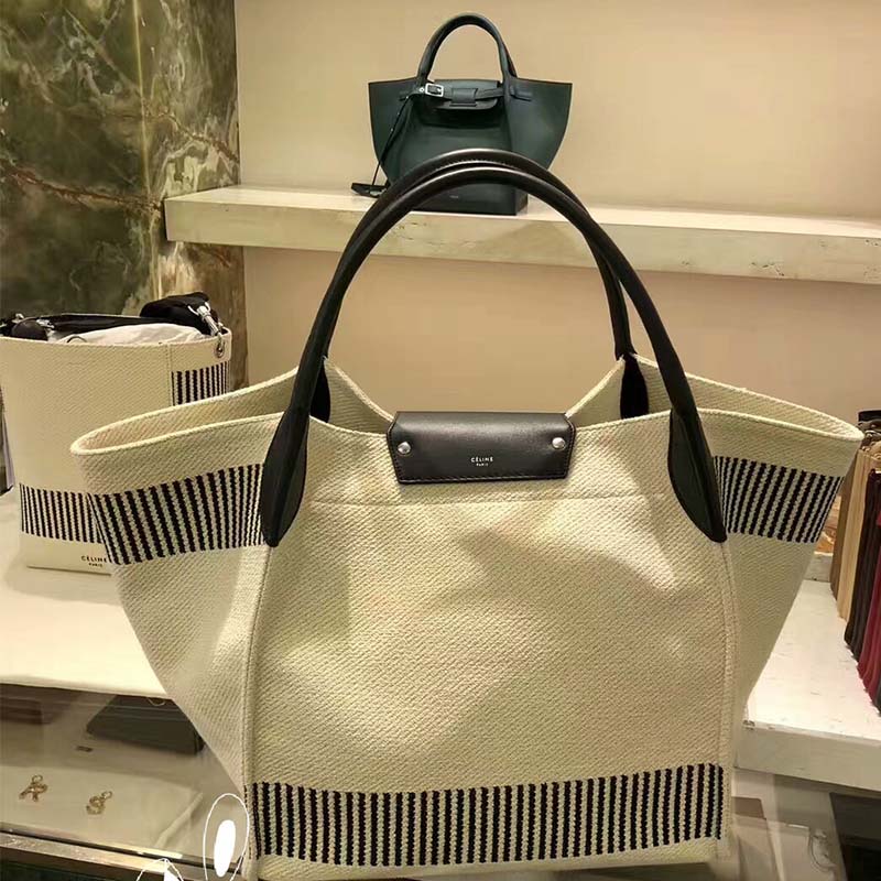 Side profile showing structured silhouette of Celine Women Medium Big Bag