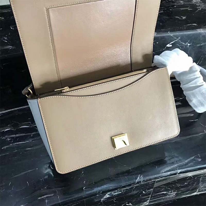 Celine Women Medium Frame Bag in Shiny Smooth Calfskin-Brown - image 4