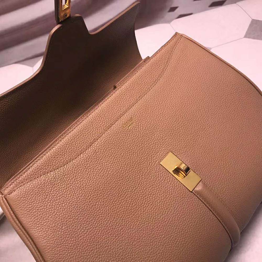Celine Women Medium16 Bag in Grained Calfskin-Brown - image 8