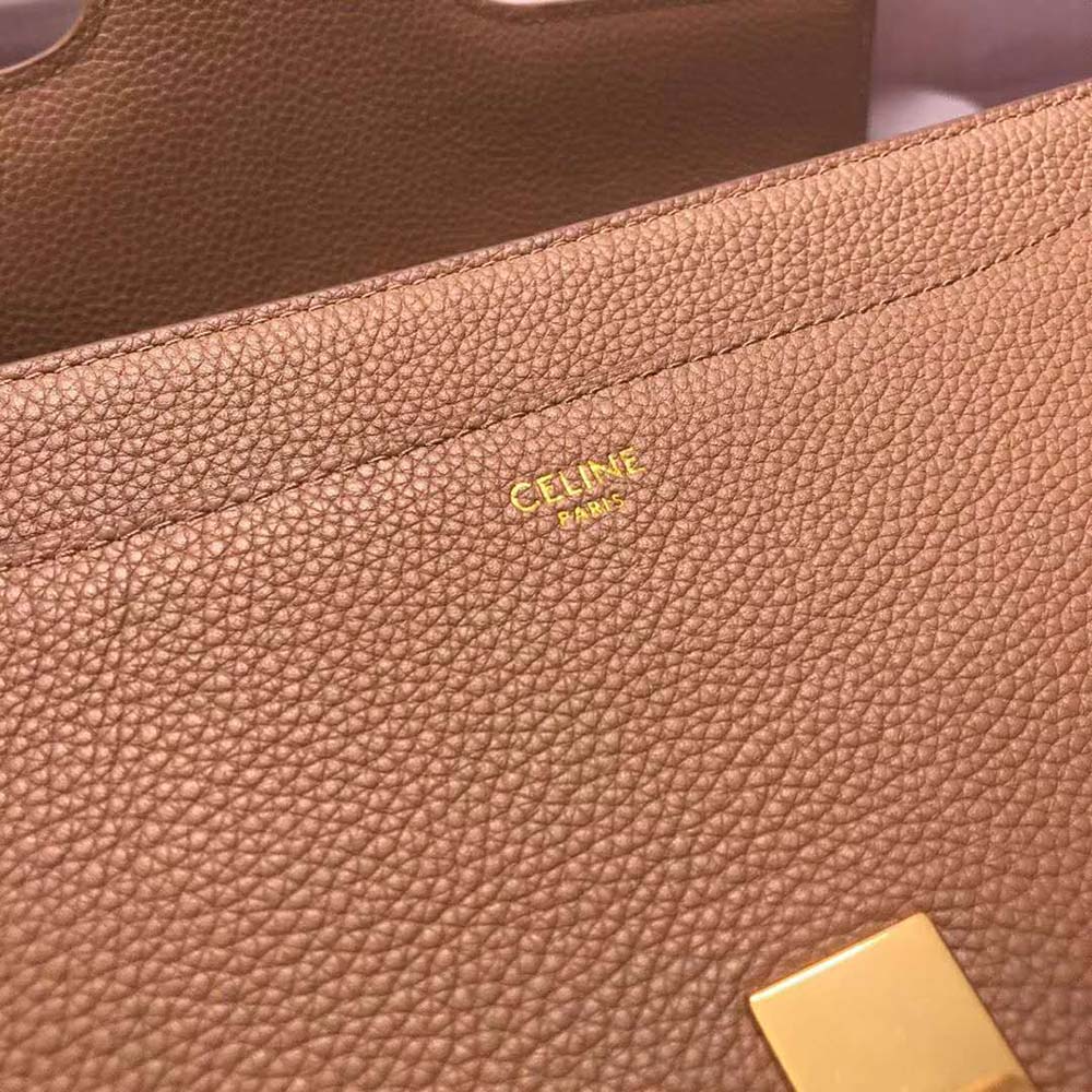 Celine Women Medium16 Bag in Grained Calfskin-Brown - image 13