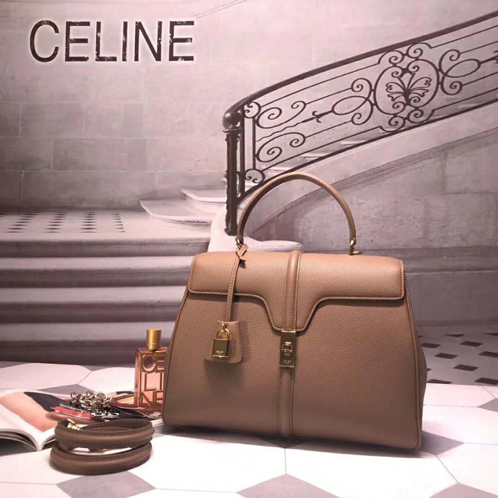 Close-up of gold-tone hardware on Celine Women Medium16 Bag