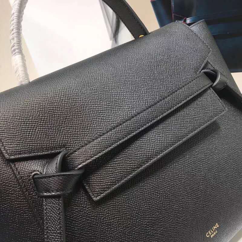 Celine Women Micro Belt Bag in Grained Calfskin-Black - image 7