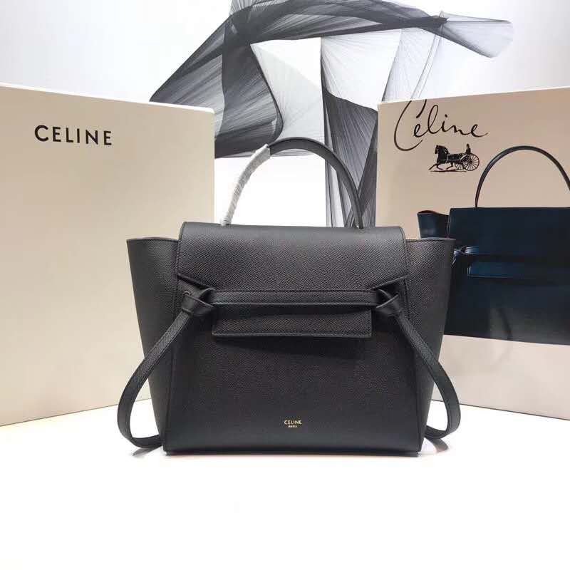 Close-up of gold-tone hardware on Celine Women Micro Belt Bag