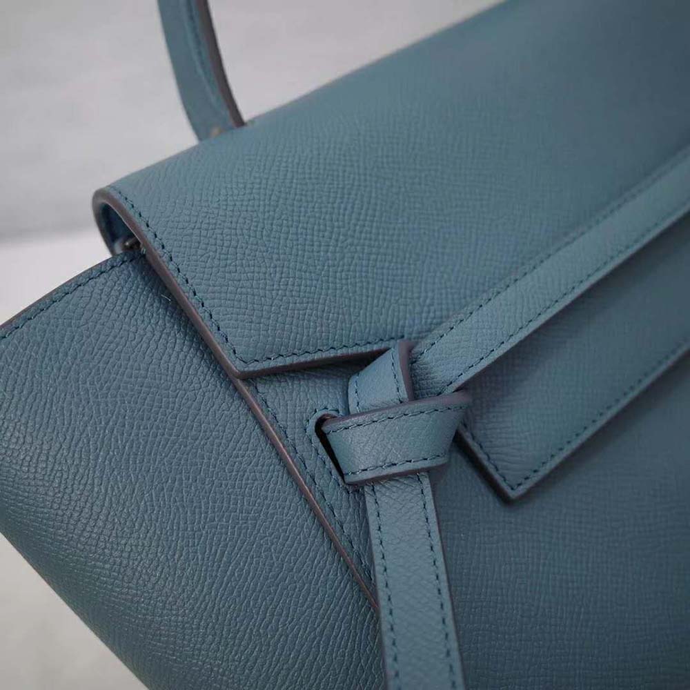 Celine Women Micro Belt Bag in Grained Calfskin-Navy - image 5